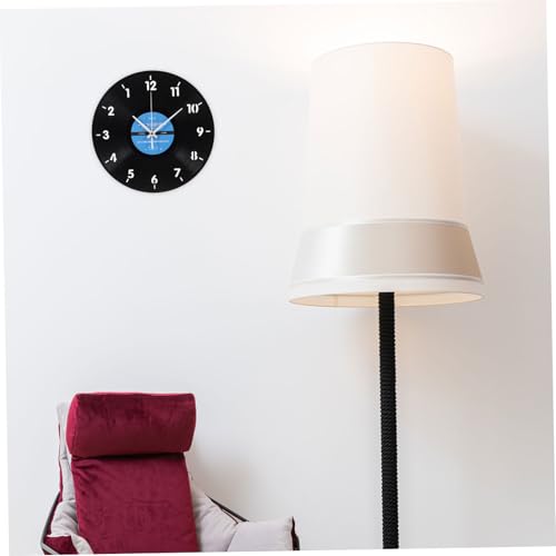 Reloj de pared invertido de vinilo Levemolo de vidrio 5