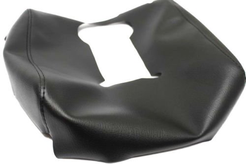 Fits 2014-2018 Chevy Silverado Real Black Leather Center Console Armrest Cover (Skin Only) - Thumbnail 2