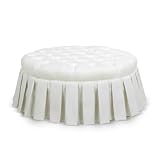 Jennifer Taylor Home Lucia Cocktail Ottoman, Antique White