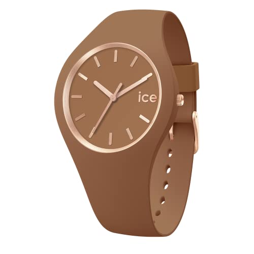 ICE-WATCH - ICE Glam Brushed Sepia - Montre Marron pour Femme avec Bracelet en Silicone - 020546 (Medium)