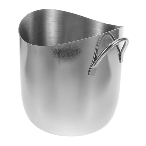 JUMPLAWN Cubeta De Hielo De Acero Inoxidable Doble Asa Contenedor Versátil para Enfriar Bebidas y Vino para Fiestas Bares y Hoteles Diseño Elegante y Práctico