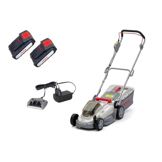 IKRA Akku Rasenmäher Mulchmäher ICM 2033 inkl. Akku 20V 2,0Ah, Ersatzakku & Ladegerät, Rasenflächen bis 150m²