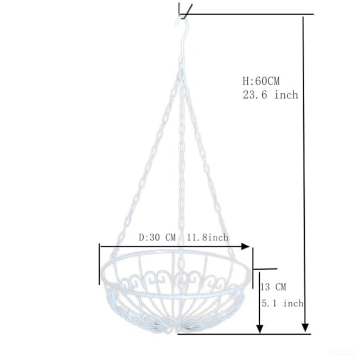Solution de plantation verticale via pot de fleurs à suspendre en métal - 7