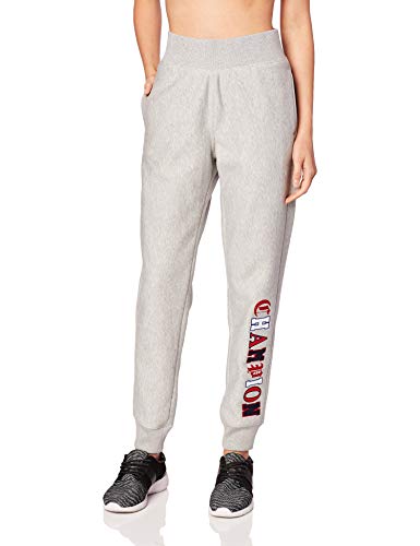 Champion LIFE Women's Reverse Weave Jogger-Old English Lettering, Oxford Grey, Large