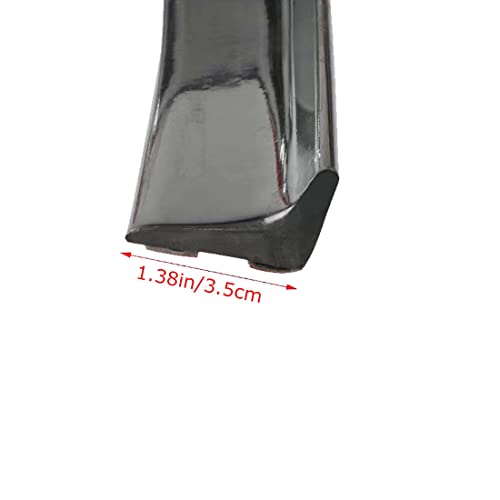 Tutuya Gloss Black Car Trunk Spoiler Lip Kit, +4.9Ft/1.5M Universal Spoiler Car Rubber Strip Bar Spoiler Tailfin Tailfin Rear Wing Tailgate Hatchback For Most Of Popular Cars #TOP5