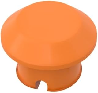 Gobricks 24375 Wheel Rubber Technic Tread Attachment, Orange, 50 pcs | Compatible with LEGO bricks. MOC components for major building brands, consistent color matching. GDS-1274.