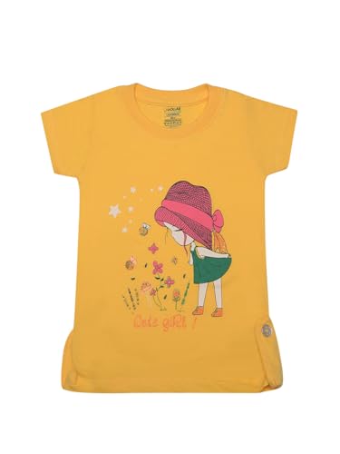 Image of Dollar Champion Cotton Regular Fit T-Shirts for Girls -Actual Color May Vary