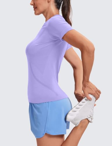 Image of MathCat Seamless Short Sleeve Workout Tops for Women