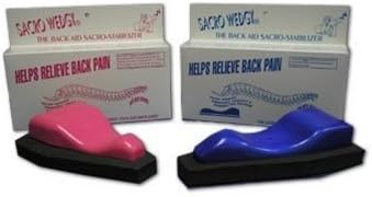 Sacro Wedgy® Male Sacrum Support Wedge – Contoured Sacral Positioning Tool with 3/4" Elevation Pad & Instruction Booklet – for Stretching, Mobility & Relaxation Routines