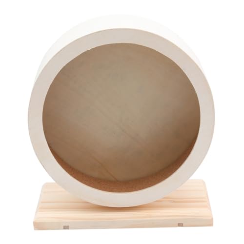 LIOOBO Wooden Non Run Exercise Wheel for Hamsters Hedgehogs Small Pets Durable Comfortable Pet Exercise for Training Toes Nails for Small Animals