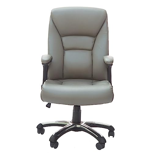 OZBME Silla de Jefe Moderna de Cuero, ergonómica, Ajustable, giratoria, clásica, para Oficina, hogar, Dormitorio.