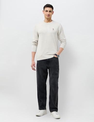Image of U.s.Polo Association Men's Solid Regular fit Sweater