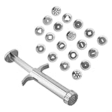 Ton-Extruder für Polymerton, Zuckerpaste und Gebäckbasteln, 19 austauschbare Scheiben, manuelles Skulpturwerkzeug für DIY handgefertigte Projekte