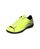 PUMA Tenis unisex para niños Attacanto Turf de entrenamiento de fútbol, Primavera Verano 26 Alert Amarillo Puma Negro 06, 18.0 cm
