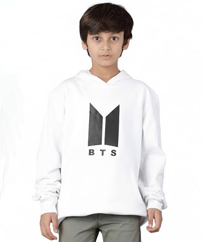 Image of KYDA KIDS Boys Cotton Regular Fit Hooded Neck Hoodies - Sweatshirt with Hoodies Full Sleeves Winter Wear, Long Sleeve Sweatshirts for Boys