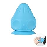 DAWRIS Triggerpunkt Drücker, Faszienball Massageball Triggerpunkt Massagegerät mit Saugnapf, Fascia Ball Fitness Fußmassage Massage Ball Massagebälle für Füße Hände Rücken Beine Muskelmassage (Blau)