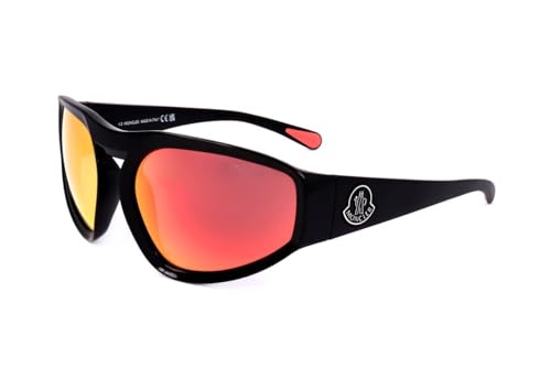 Moncler Pentagra Sunglasses ML0248 01U Shiny Black 62mm