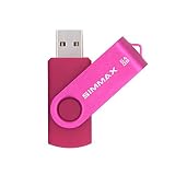 SIMMAX 3-pak 64 GB pamięć pamięć USB 2.0 dyski flash obrotowy dysk na kciuk długopis (64 GB różowy niebieski zielony)