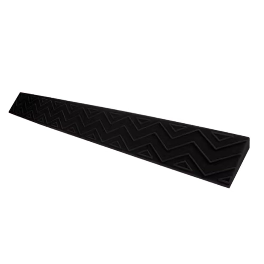 DNGXAOYA 2 Inch High Threshold Ramp,Door Threshold Ramp,Eco-Friendly Plastic Material, Four Colors, Suitable for Bathroom Doorways, Wheelchairs, Outdoor Steps(Black,100 * 10 * 3cm)