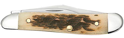 Image of Case XX WR Pocket Knife Amber Bone Peanut Item #045 - (6220 SS) - Length Closed: 2 7 /8 Inches