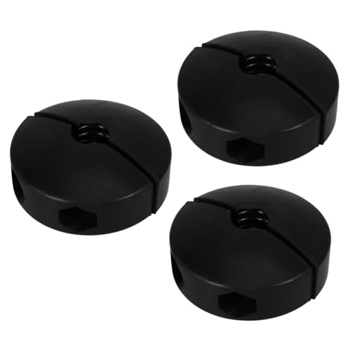 OSALADI 3pcs Pipe Reel Accessories Portable Ac Coupler Ac Exhaust Hose Coupler Water Hose Reel Stopper Seal Kit Ducting Hydraulic Clamp ?????? Hose Clamp Air Hose Reel Bumper Black Rubber