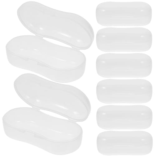 Cabilock Pet Finger Cuff Toothbrush 20pcs Dog Toothbrush Set Storage Box Cover Lightweight Compact Tooth Finger Wipes Box for Dogs