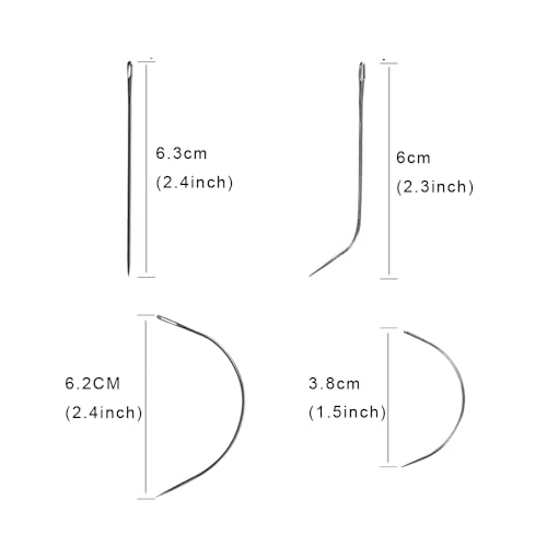 Image of Hair Extensions Tool Kit: 200 Pcs Silicone Lined Micro Links Beads, 1 Three Hole Hair Pliers, 1 Roll Sewing Thread, 1 Loop Needle Threader, 1 Pulling Hook Needle, 8 Sewing Needles (Dark Brown)
