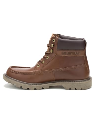 Image of CAT Caterpiller Mens Colorado Moc Toe Leather Ankle Boots - Nuthatch - 9 US