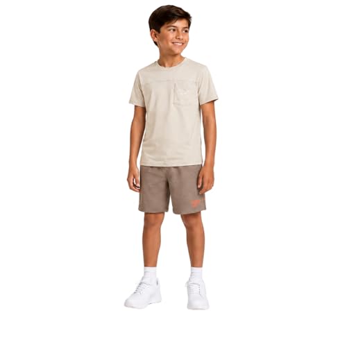 Image of Reebok Boys Athletic Shorts Set - 2 Piece Summer Clothes Outfit with Graphic Tee and Boys Basketball Shorts for Active Kids