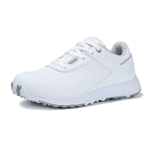 WOLFWAY Men's Spikeless Golf Shoes Waterproof Wears Golf Sport Sneakers Training Walking Shoe