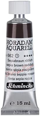 Schmincke - HORADAM® AQUARELL - finest artists' watercolours, sepia brown reddish - 15 ml