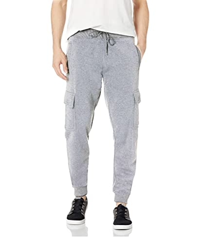 Pantalones deportivos hombre WT02 basic fleece joggers color gris talla M
