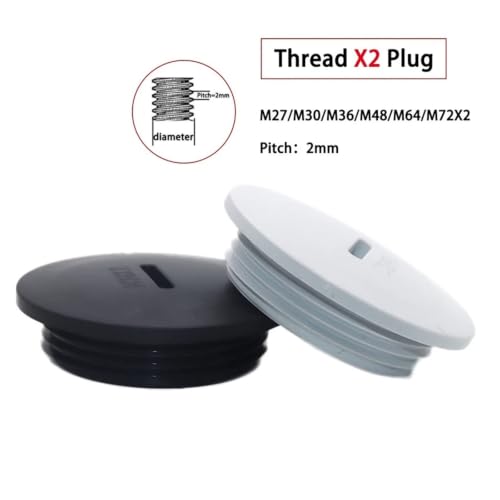 Tapa de orificio roscado M72 tapón de plástico impermeable IP68 con junta de goma 3