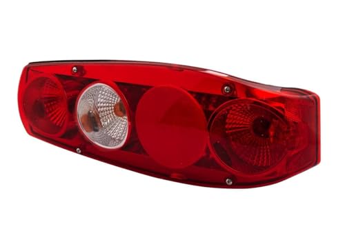 HELLA 2VA 341 419-111 Piloto posterior,Caraluna II,Lámparas incandescentes,12V,Montaje,atornillado,Color de tulipa: rojo,Conector: Conector plano,izquierda,Cantidad: 1