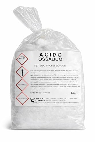 Acido Ossalico Biidrato Puro 1 Kg – Apicoltura – Pulizia e Trattamento Legno e Metalli – Uso Professionale