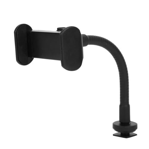 KIMISS Support de Téléphone Portable pour Anneau Lumineux, Clip de Téléphone Portable en Alliage D'aluminium en Plastique pour Smartphone, Diffusion en Direct, Support de Pince,