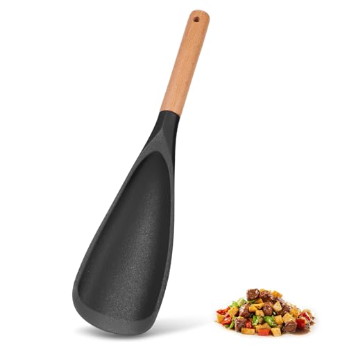Cooking Spoon Set for Non-Stick Cookware - Wooden Handle &
