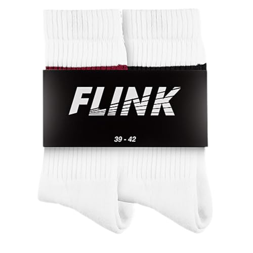 Chaussettes de ski FLINK lot de 2 paires noir taille 47-50 pour homme et femme