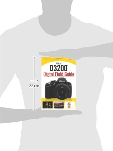 Nikon D3200 Digital Field Guide showing dimensions