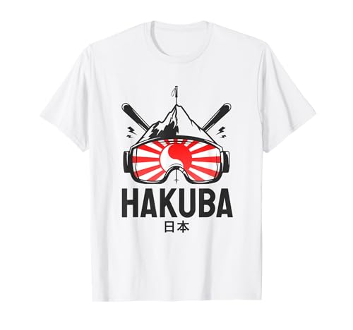 Hakuba Japan Ski Resort Retro Skiing T-Shirt