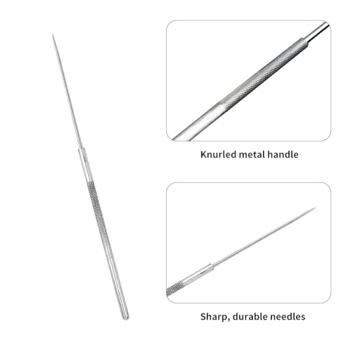 Dissektion Nadeln, Edelstahl Dissektion Nadel, Experimentier Nadel Set aus Edelstahl Dissektionsnadel, Insektendissektionsnadel-Präparationswerkzeug, für Insekten Experimente Präpariernadel, 5PCS