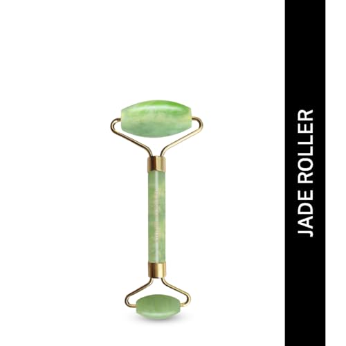 House of Beauty Jade Roller with Double Sided Stone Toning Firming Face Massager for Face, Eye, Neck, Body Massage Tool (Green) - Image 2 thumbnail