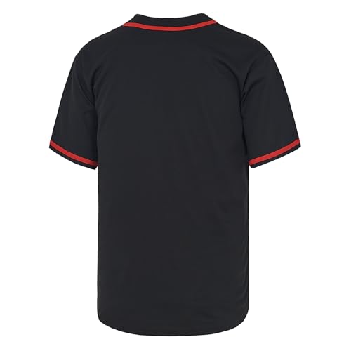 Camiseta personalizada de béisbol para hombre, camisa casual con botones, manga corta, uniforme activo para deportes en equipo miniatura 2
