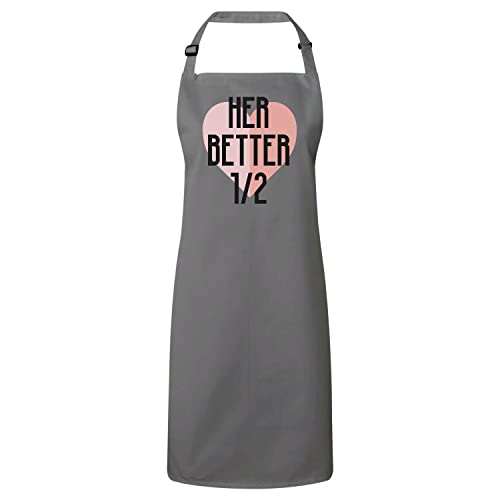 Idée cadeau couple mariage avec ce tablier cuisine premium gris unique