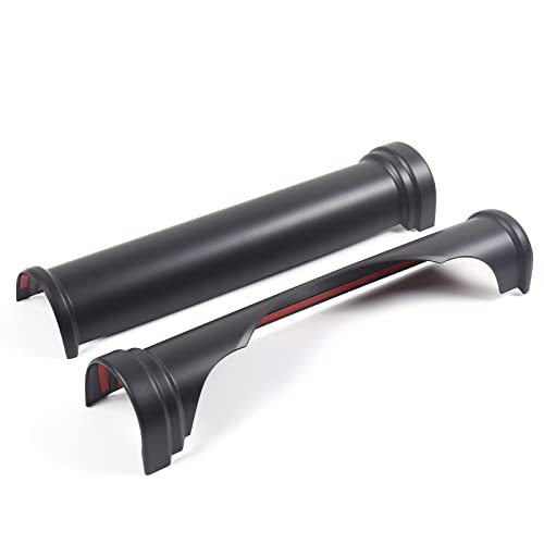 Image of Dashboard Center Console Trim Cover Compatible with Toyota FJ Cruiser 2007-2021 ABS Dashboard Dial Panel Cylindrical Trim Frame Accessories, 2PCS (Matt Black)