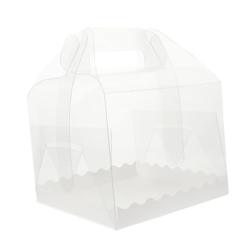 VINTORKY Tall Cake Box Set Lids Round Cake Containers 5 Inches for Desserts Party Home Use