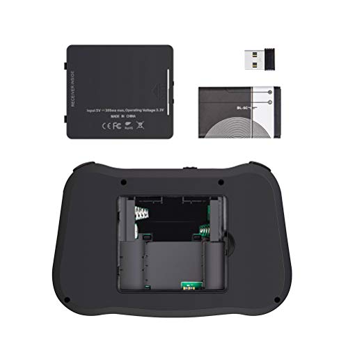 YOUKUKE Tastiera Meccanica 2. Tastiera 4G Arcobaleno Retroilluminato C Flymouse 94 Tasti Mouse Touch Wireless con Telecomando Combinato per Desktop Laptop Car TV Htpc Grande Schermo Smart