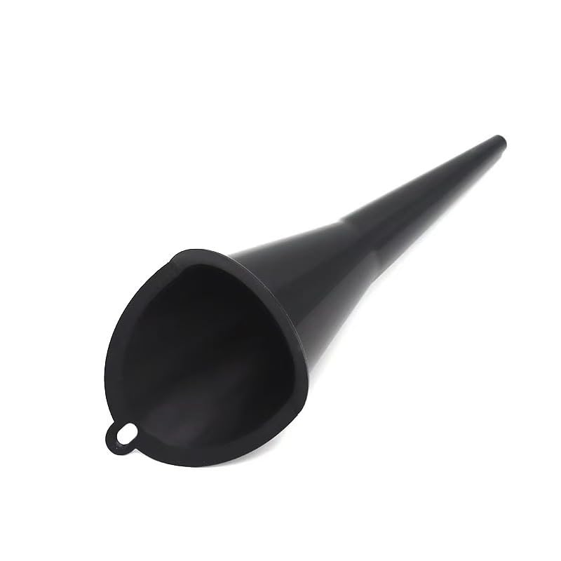 Large Black Auto Engine Oil Petrol Change Funnel – 28cm Multi-Function Plastic Long Stem Funnel for Cars, Motorcycles,ATVs,and Boats,Ideal for Refilling Petrol, Diesel, Gasoline, Kerosene, and Liquids
