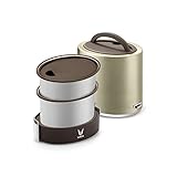 Vaya Tyffyn 1000 Insulated Lunch Box w.Bag Mat - Stainless Steel Leak-Resistant Food Storage Container - 100% BPA Free, Eco-Friendly & Reusable Lunch Box 23.5 oz (4.2 cups) total capacity
