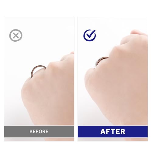 Ring Size Adjuster for Loose Rings,Invisible Transparent Silicone Guards Clip Jewelry Fitter Resizer,Fit Almost Any Ring for Women and Men (22 Pack-10 Sizes)